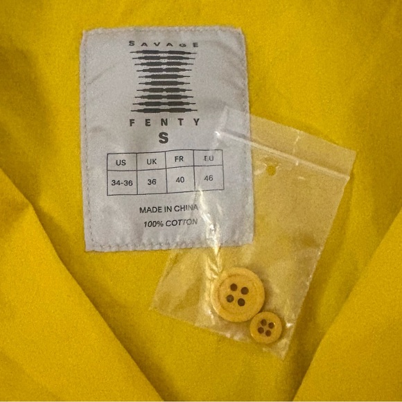 SAVAGE X FENTY Canary Yellow PJ Set size S - Picture 4 of 14